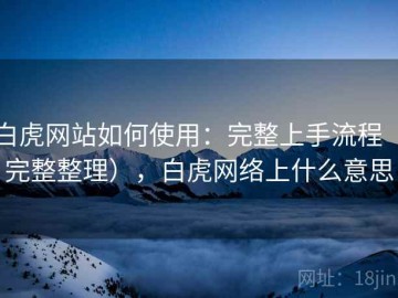 白虎网站如何使用：完整上手流程（完整整理），白虎网络上什么意思