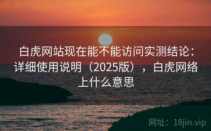 白虎网站现在能不能访问实测结论：详细使用说明（2025版），白虎网络上什么意思