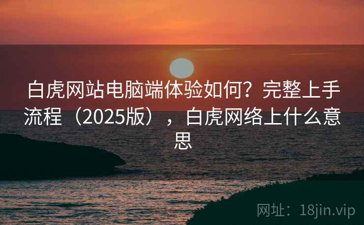 白虎网站电脑端体验如何？完整上手流程（2025版），白虎网络上什么意思