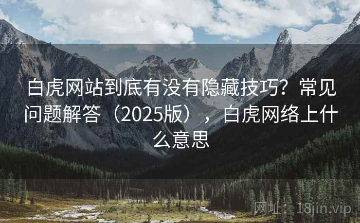 白虎网站到底有没有隐藏技巧？常见问题解答（2025版），白虎网络上什么意思