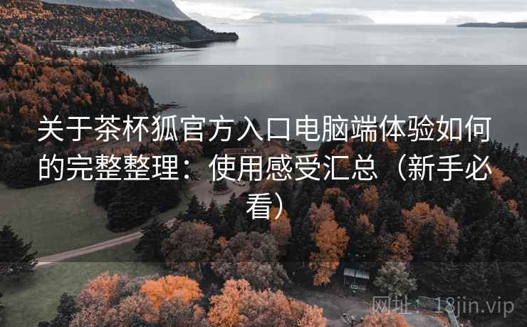 关于茶杯狐官方入口电脑端体验如何的完整整理:使用感受汇总(新手必看) 关于茶杯狐官方入口电脑端体验如何的完整整理:使用感受汇总(新手必看)